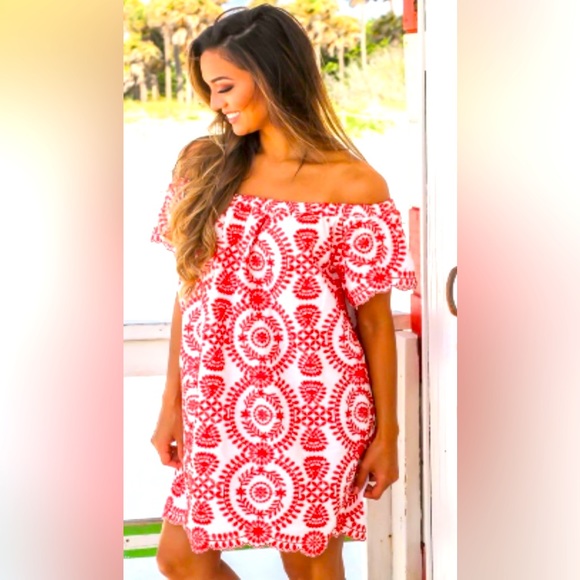 Red and White Romper (no tags but never worn) - Picture 1 of 6